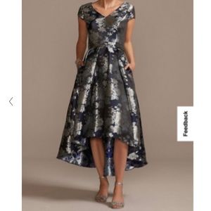 Floral Brocade High-Low A-line Dress David’s Bridal